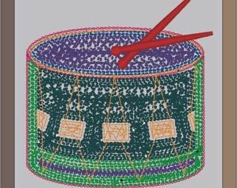 Chenille Drum With Sticks Letterman Jacket Patch P10151 - 4 My Jacket