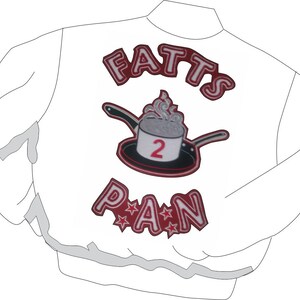 Diseños de bordado/chenille elaborados individualmente para chaquetas, suéteres y ropa corporativa de secundaria.  ¡Satisfacción garantizada!