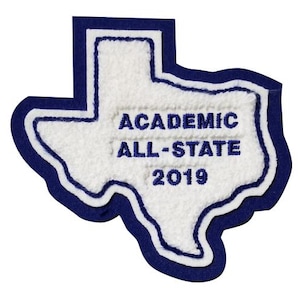 Kurtka Chenille Letterman z naszywką Texas State - P10183