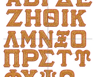 Mix and Match Greek Letters - set of 3 - math, science, sorority, engineering, fraternity