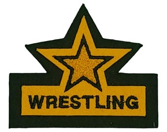Chenille Wrestling Star Patch