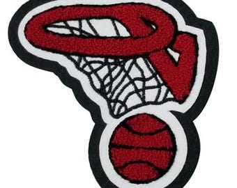 Chenille Letterman Jacket Basketball Hoop Patch P10285 - 4 My Jacket