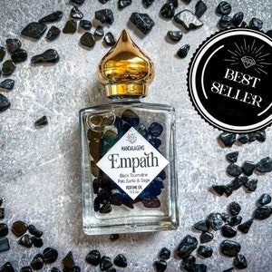 EMPATH PROTECTION Crystal Infused Natural Perfume Oil with Black Tourmaline