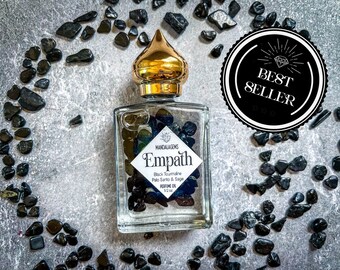 EMPATH PROTECTION Crystal Infused Natural Perfume Oil with Black Tourmaline