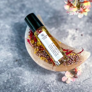 CREATRIX Natural Floral Perfume Oil Roll On for Divine Feminine Energy with Jasmine
