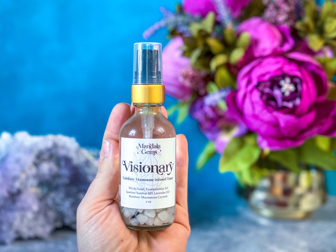 MOONSTONE Facial Toner With Jasmine Frankincense Organic Etsy
