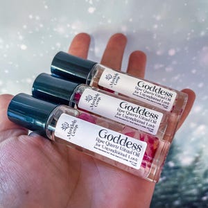 Goddess Rose Quartz ROSE Natural Perfume Roll On for UNCONDITIONAL LOVE