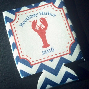 Custom Vacation Can Cooler, Lobster Can Cooler