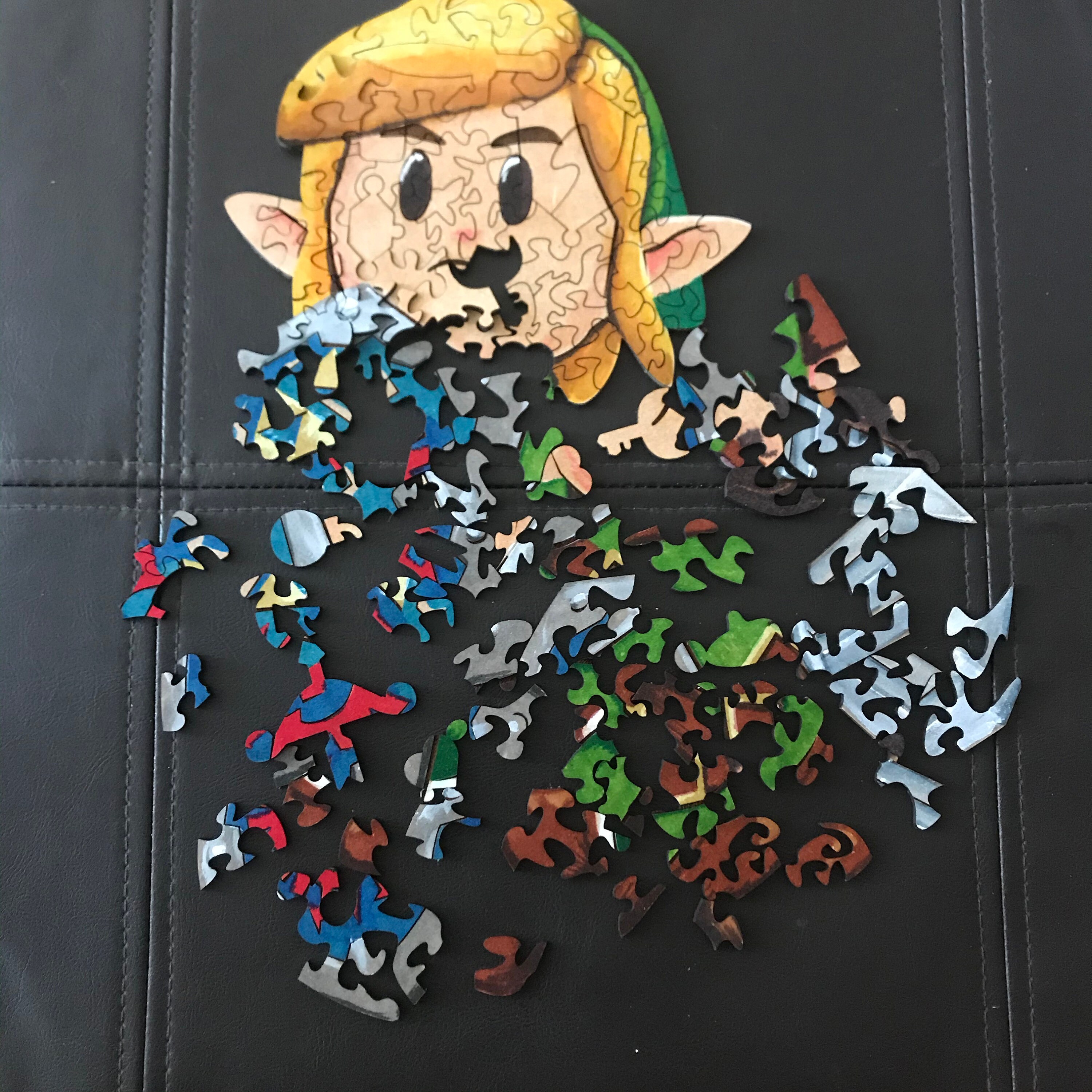 Link jigsaw puzzle Zelda Etsy