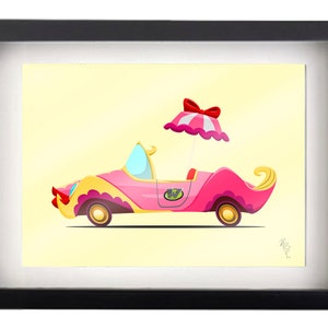 Penelope Pitstop Glamorous  5&quot;x7&quot; illustration
