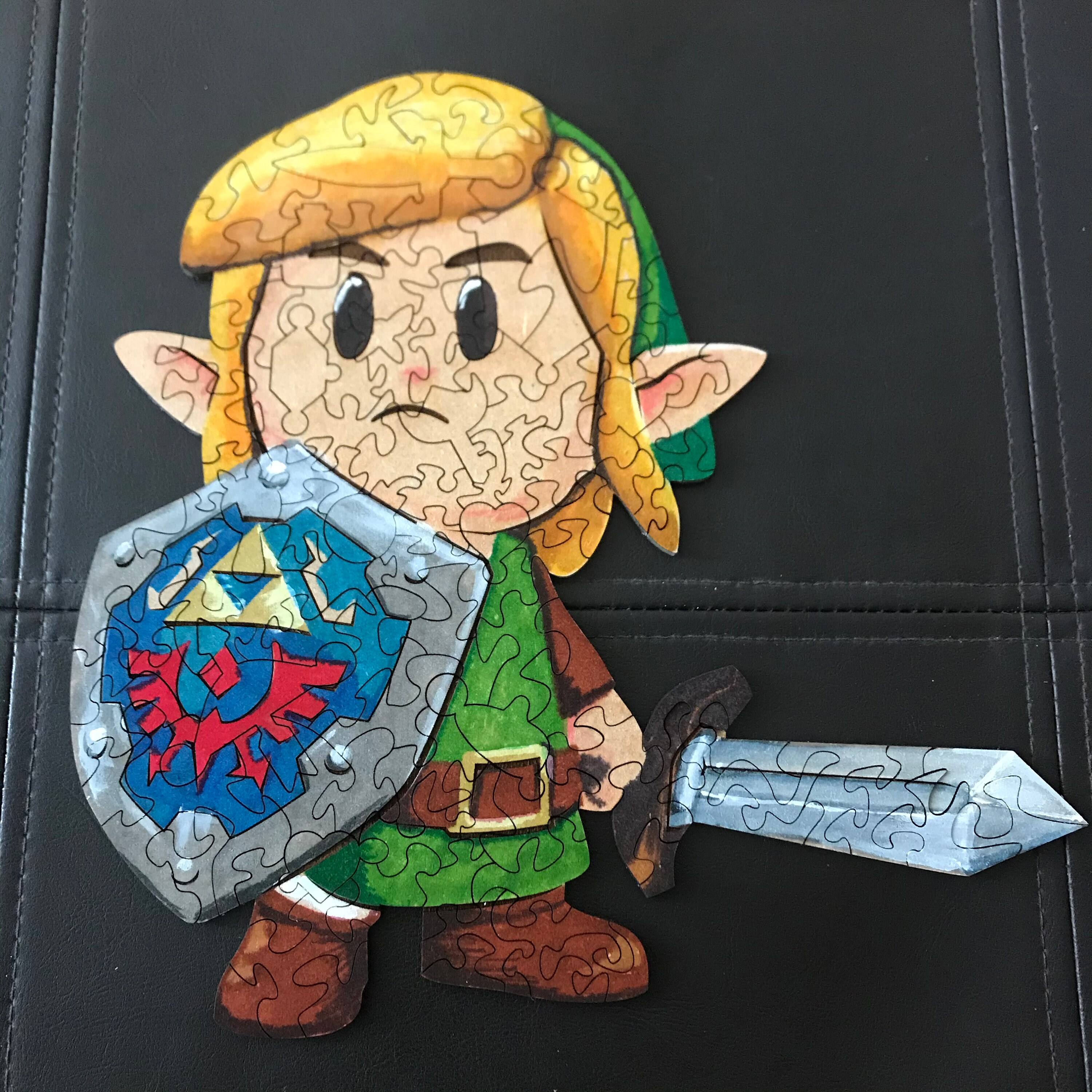 Link jigsaw puzzle Zelda Etsy
