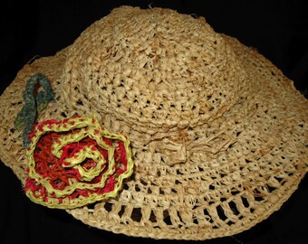Garden Party Raffia Hat