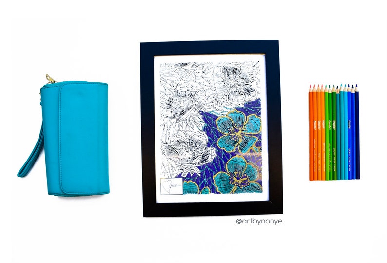 14 African Prints Printable Coloring Pages by Art by Nonye Digital File ...