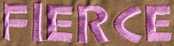 FIERCE, yeah that's you. Patch hand / machine emb… - image 2