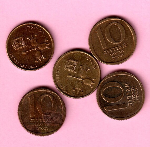 israel 10 agorot coin value in india