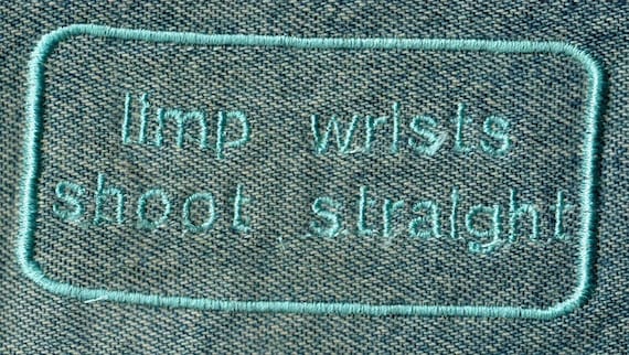 Limp wrists shoot straight Patch 2nd Amendment NR… - image 1