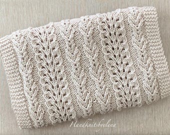 Instant Download Knitting Pattern Infinity Scarf "Harmony", Medium Worsted/ Aran Yarn