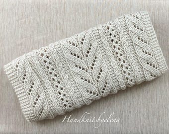 Instant Download Knitting Pattern Infinity Scarf with Playful Braids, Medium Worsted/ Aran Yarn