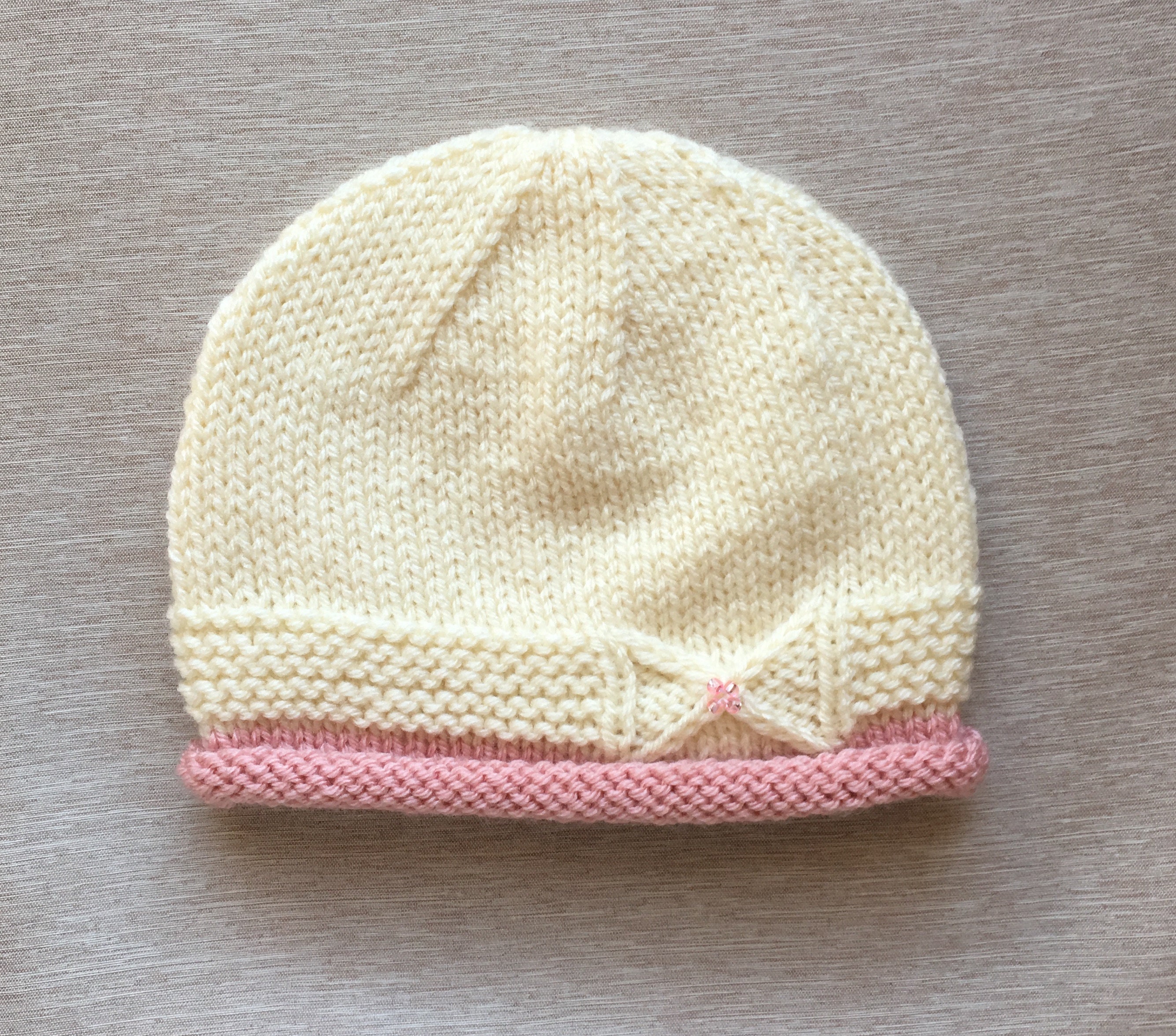 Knitting Pattern Instant Download Hat With a Small Bow Sizes - Etsy