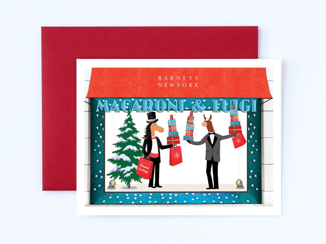 NYC Christmas card Holiday Shopping card Fun Christmas card Etsy Italia