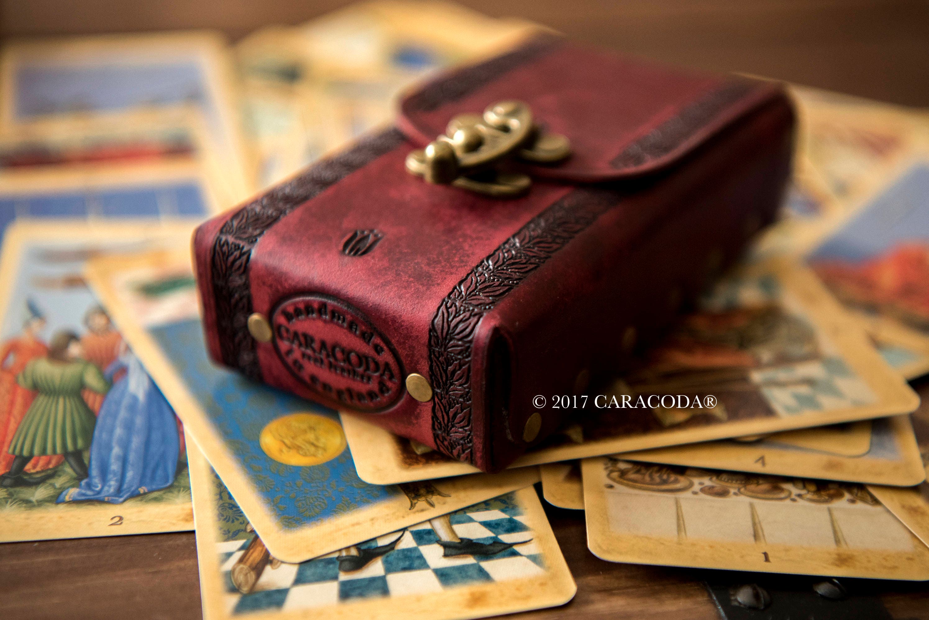 CONTENITORE COLLEZIONE TAROCCHI Carte Tarocchi Conservazione Carte Tarocchi Custodia Tarocco