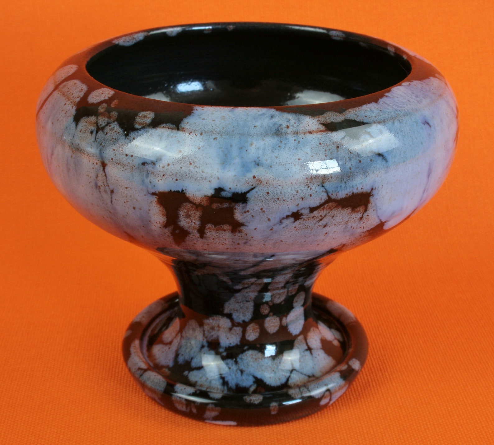 Vintage Ewenny Pottery Wales Posy Bowl Vase Stunning Blue & Etsy