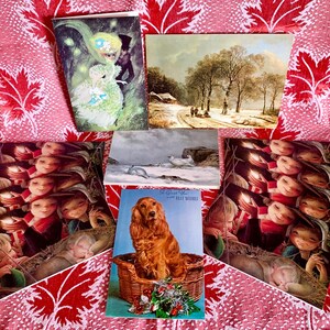 Gemengde partij ongebruikte kerstkaarten uit de jaren 70, seconden perfect voor het maken van geweldige afbeeldingen, waaronder Juan Ferrandiz en John Cyril Harrison