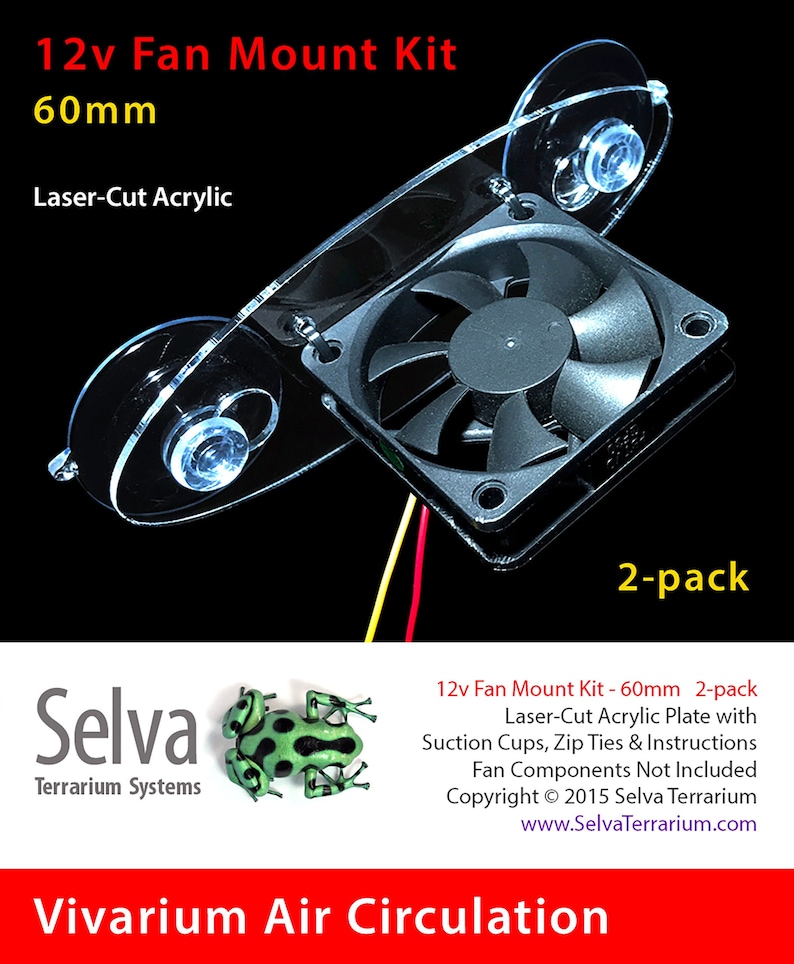 60mm 12v Fan Mount Kit 2pack Etsy Canada