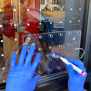Avi-Dot Vogel-Schoner Fensterschablone