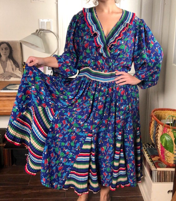 80s Susan Freis Dress — Plus Size 2X 3X Vintage /