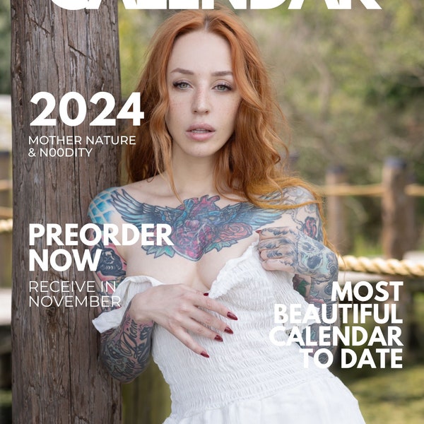 Nude Calendar 2024 Etsy