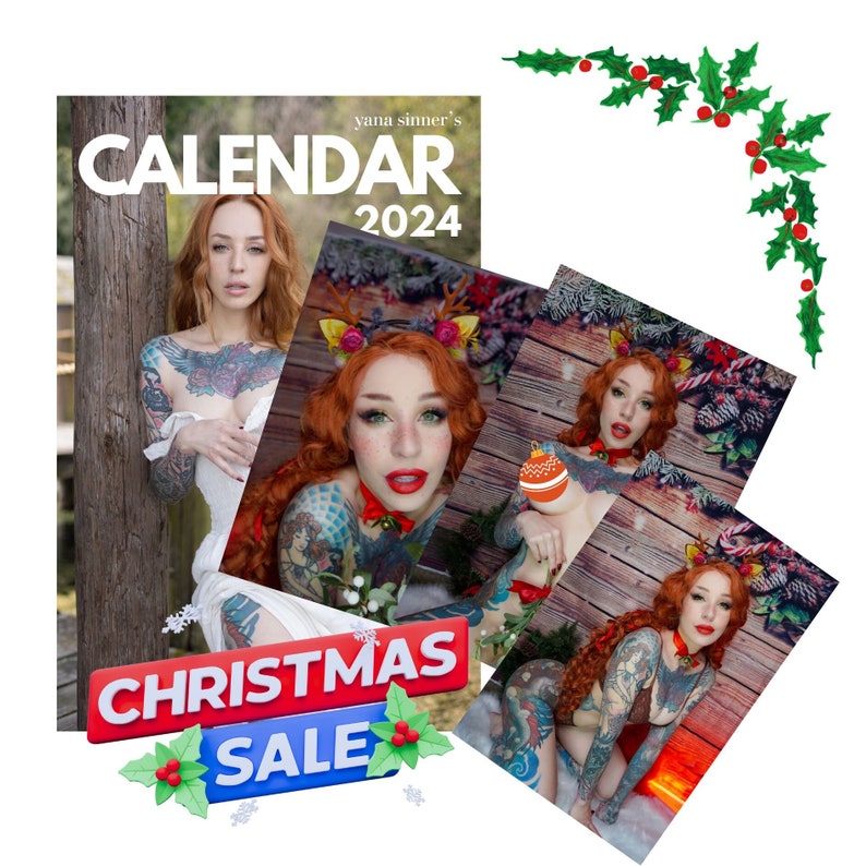 CHRISTMAS SALE Calendar Prints Bundle image 1