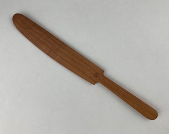 Butter knife spreader handmade solid Cherry wood
