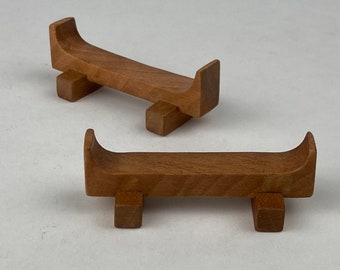 Handmade cherry wood chopstick rests / stands