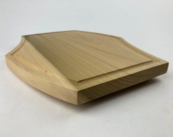 Poplar wood handmade one-of-a-kind cutting serving board
