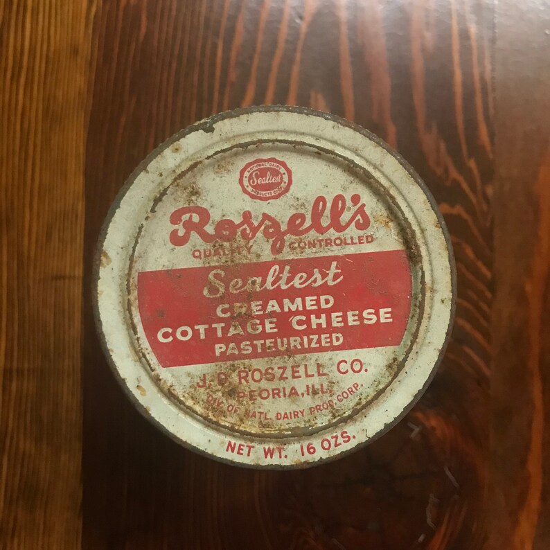 Antique Sealtest Creamed Cottage Cheese Ball Jar Roszell Co Etsy
