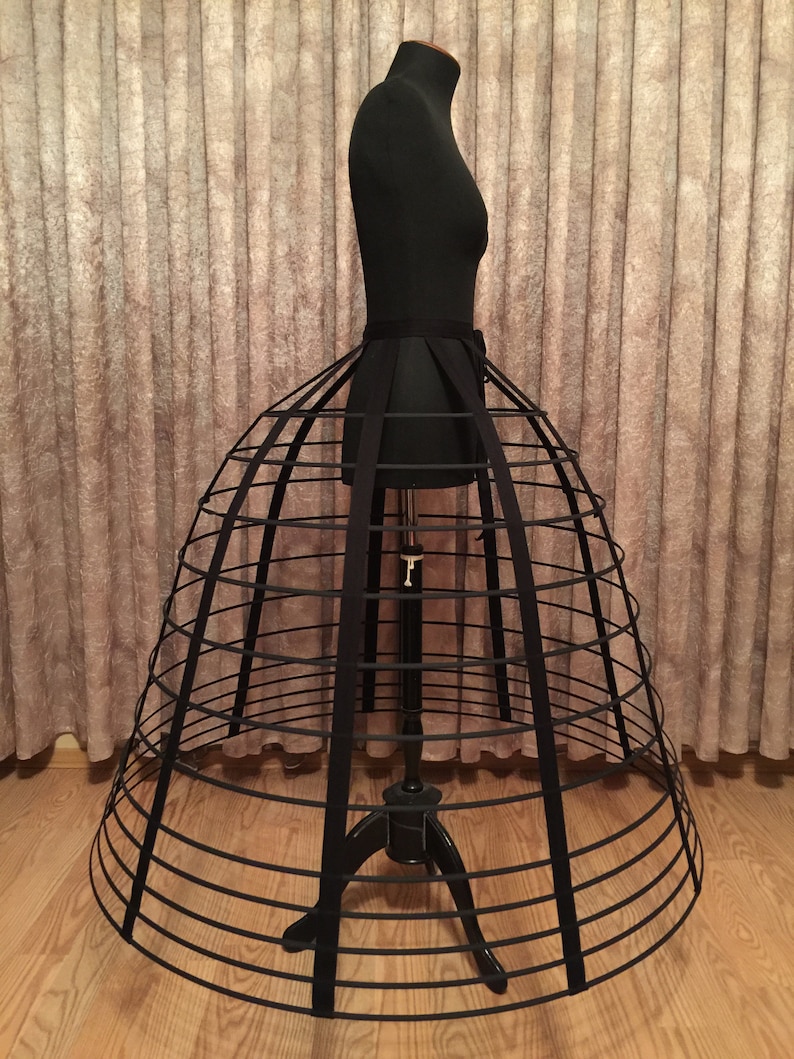 Victorian Crinoline Hoop Cage Hoop Skirt diameter 42 in. Etsy