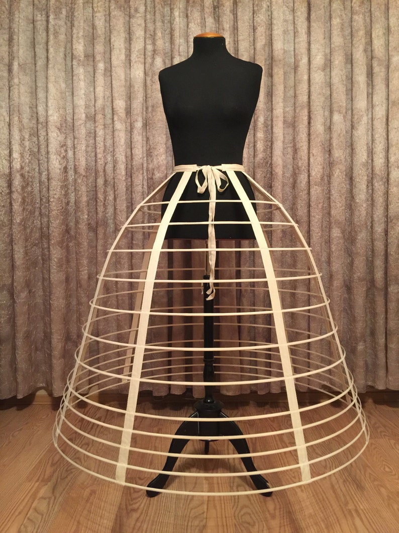 Victorian Crinoline Hoop Cage Hoop Skirt diameter 42 in. Etsy