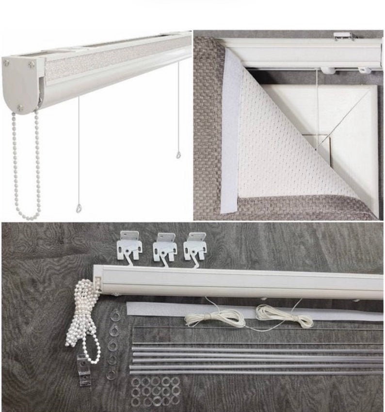 Roman Blind Track System RBS with continuous bead chain Etsy