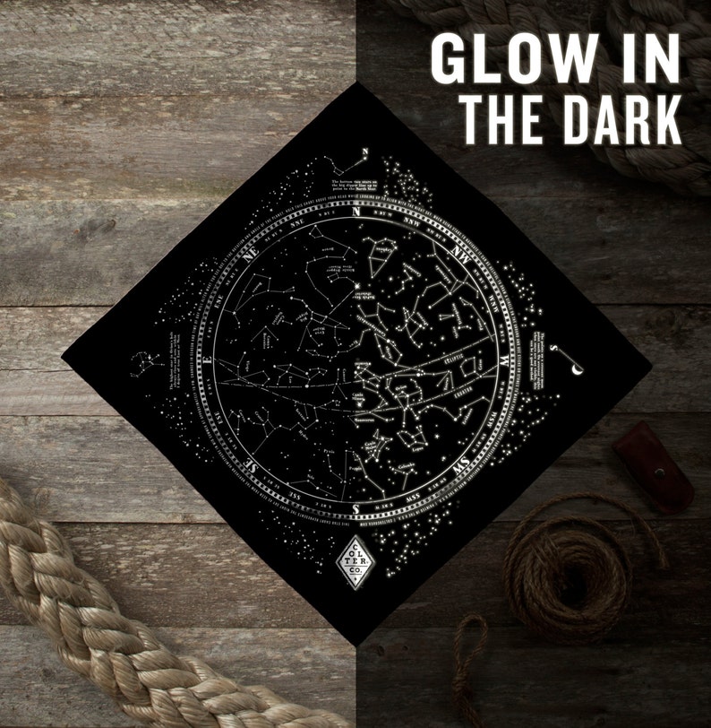 Stargazer glow in the dark bandana image 2