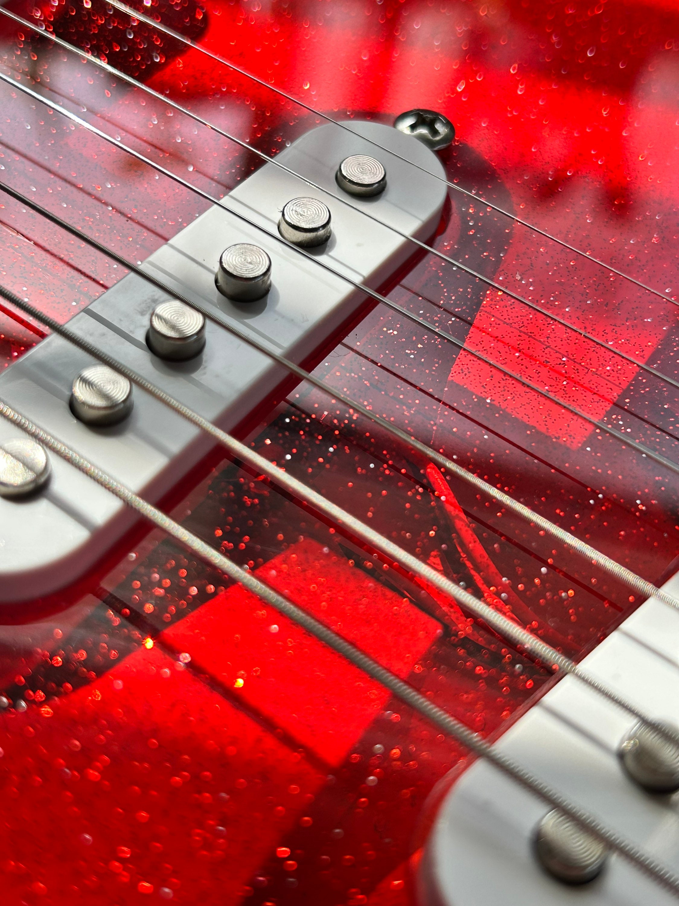 Sparkle Red Stratocaster Pickguard translucent Acrylic - Etsy