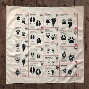 Animal tracks bandana