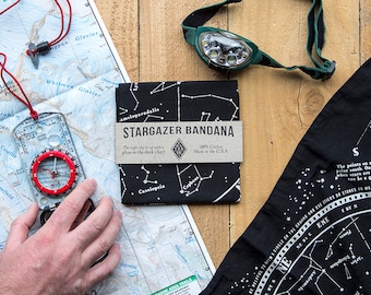 Stargazer glow in the dark bandana