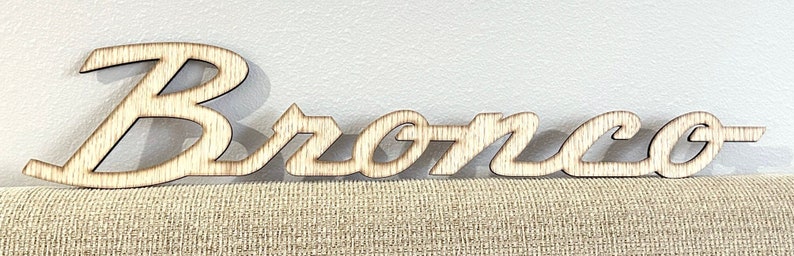 Vintage Ford Bronco Logo Sign, Laser Cut Wood - Etsy