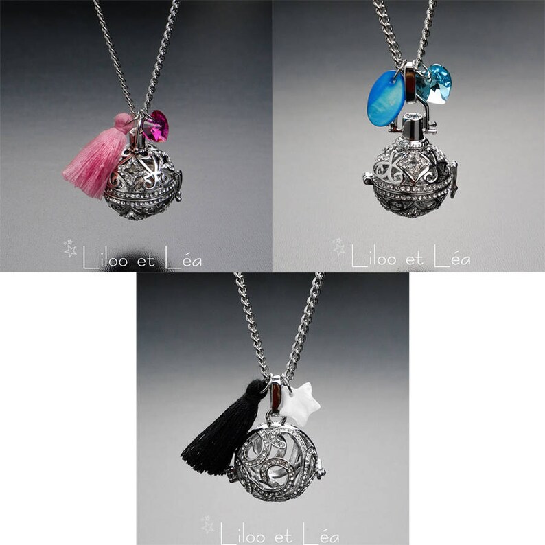 rose gold Angel Bola Harmony Ball Chime Pendant Necklace 50 or essential oil diffuser