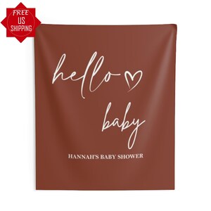 Gender Neutral Baby Shower Decor Terracotta Baby Shower Banner