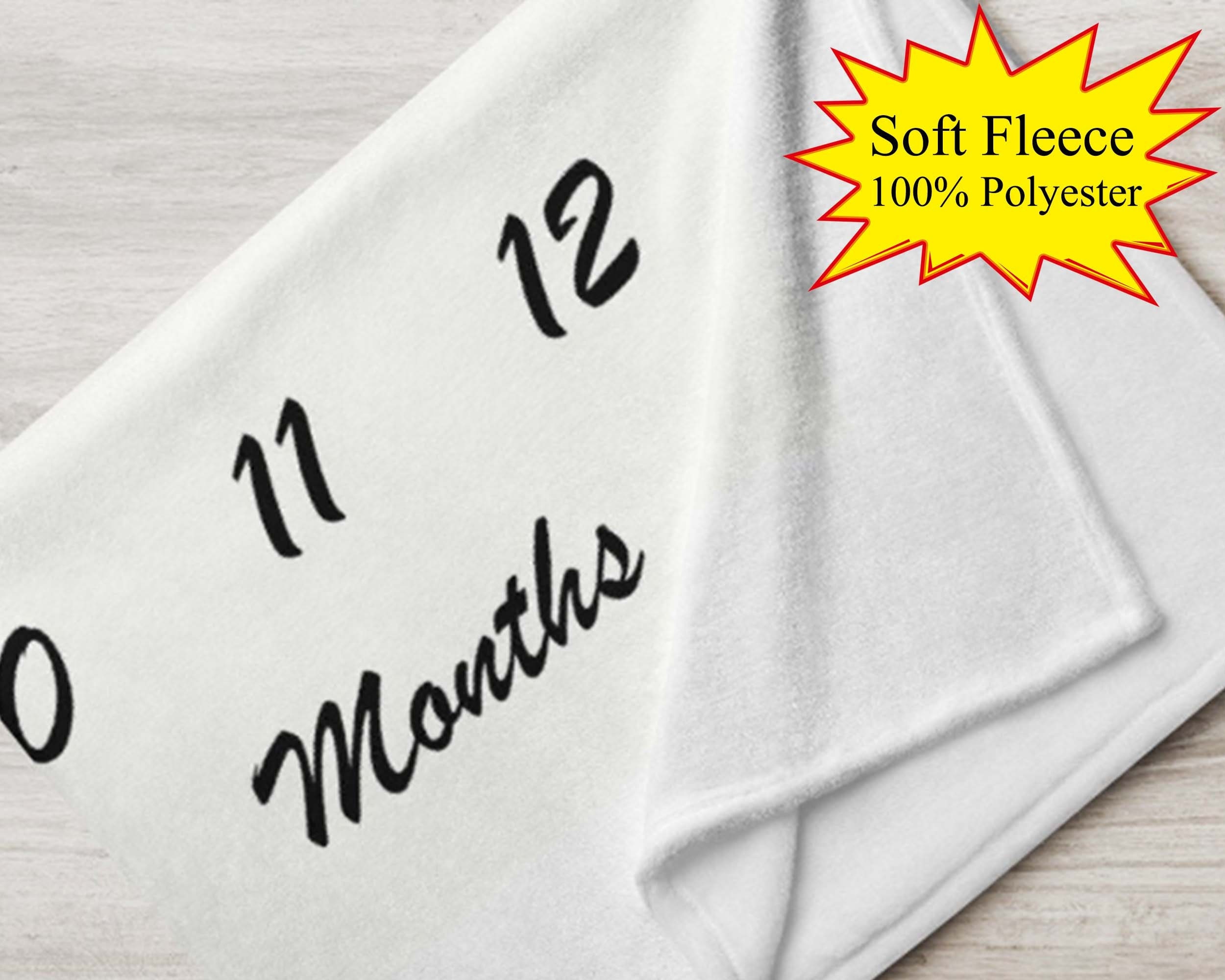 Personalized Safari Animal Milestone Blanket Jungle Theme Boy Monthly ...