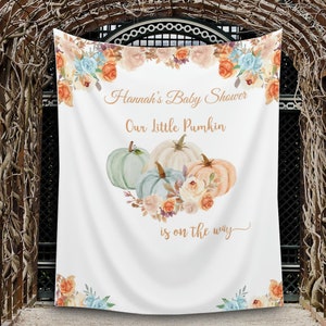 Pumpkin Baby Shower Backdrop