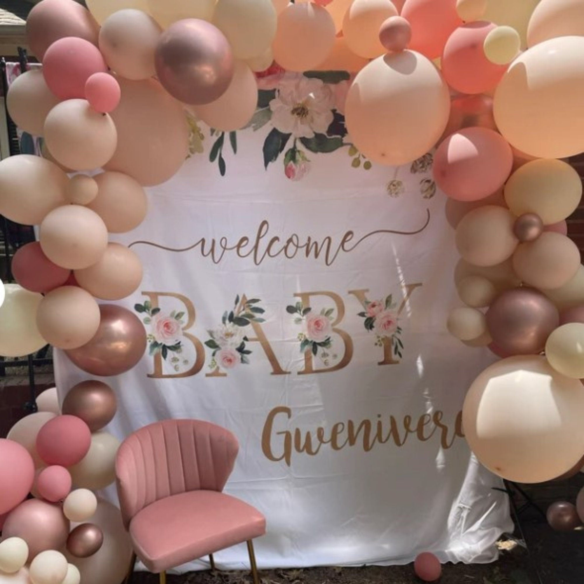 Boho Baby Shower Backdrop Baby Shower Photo Backdrop Baby Shower ...