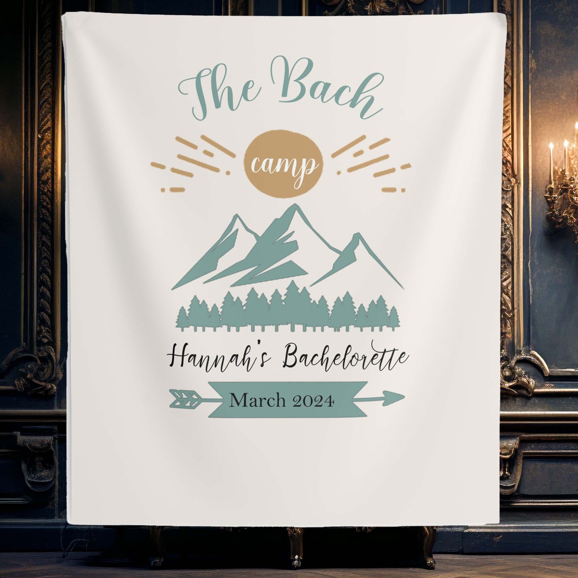 Camping Bachelorette Banner – 3 M Lang, Grün, Für Brautparty & Junggesellinnenabschied